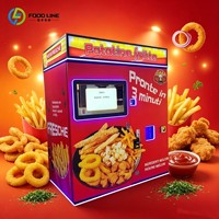Distributeur automatique de hamburgers et de frites léger, facile à installer et à chauffage instantané