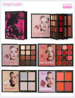 Palette de fards à paupières ONEYIOO, blush, illuminateur, gloss à lèvres, kit de maquillage haute pigmentation, effet scintillant