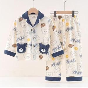 Conjunto <span class=keywords><strong>de</strong></span> <span class=keywords><strong>Pijama</strong></span> 100% Algodón <span class=keywords><strong>para</strong></span> Niños y Niñas, Primavera Otoño, Suave y Cálido, Ropa <span class=keywords><strong>de</strong></span> Dormir con Diseño <span class=keywords><strong>de</strong></span> Dibujos Animados, Manga Larga, Transpirable y Cómodo - Product Image 6