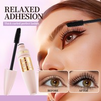 Mascara longue tenue, waterproof, anti-bavures, allongeant, volumisant, recourbant, maquillage naturel des yeux, mascara en fibres de soie 4D