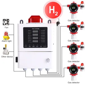 Monitor de fugas de hidrógeno RTTPP H2 Alarma de contenido de gas de hidrógeno fijo industrial Detector de gas H2