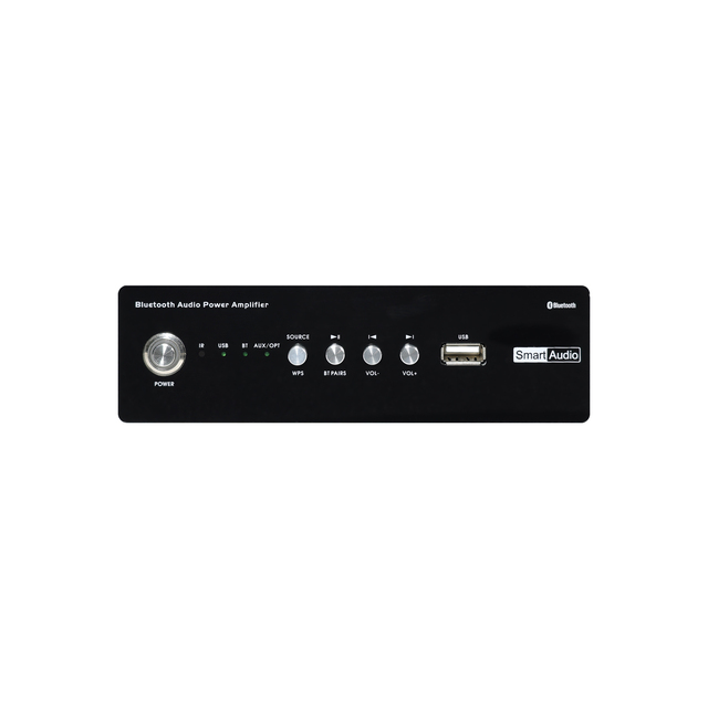 V Dual-Zone Bluetooth Amplifier with 2x60W Output & Multi-Source Playback in Dorm or Studio Sound Setup Amplifier