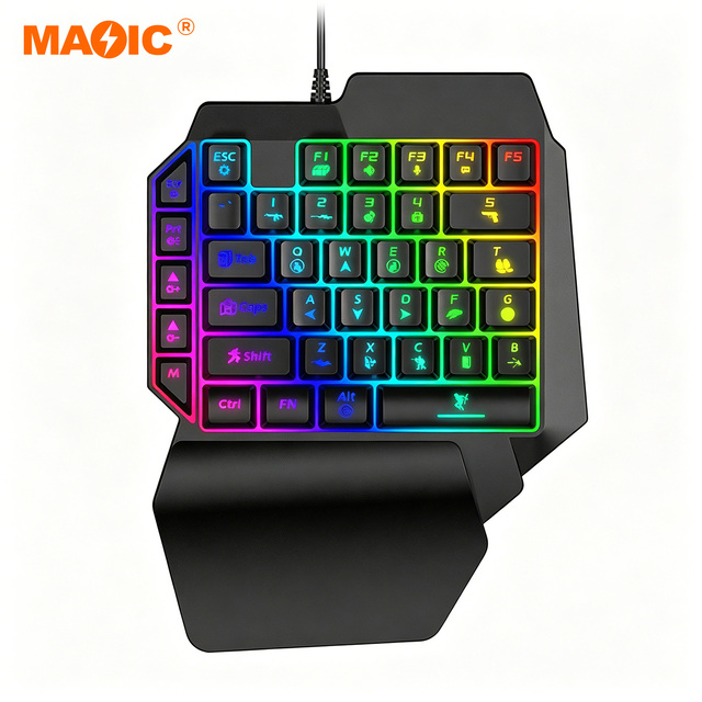 K12X Professional One Handed Gaming Keyboard 39 Keys for Ultimate Comfort