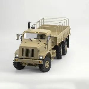 交叉1/12 6X6 RC TC6履带式汽车遥控套件未涂漆军用卡车6WD男孩模型玩具