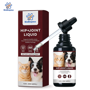 Tetesan untuk anjing kucing, panggul dan kesehatan sendi, suplemen hewan peliharaan cair nyeri sendi, tetesan kunyit glukosamin - Product Image 1