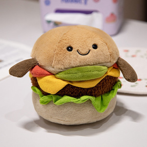 Oso de Peluche al por Mayor, <span class=keywords><strong>Juguete</strong></span> de Peluche de Hamburguesa, Lindo y Kawaii, Peluche Súper Suave para Aliviar el Estrés, Regalo de Cumpleaños - Product Image 2