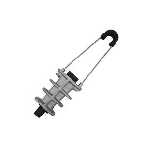 Accesorios para líneas eléctricas: Abrazadera de tensión aislada de plástico para suspensión de cable ABC en líneas aéreas, tipo cuña, para extremos de línea. - Product Image 1