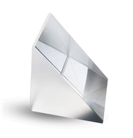 Prisme optique triangulaire équilatéral en verre, cube d'angle, lentille optique laser personnalisée, haute transmission, taille optionnelle