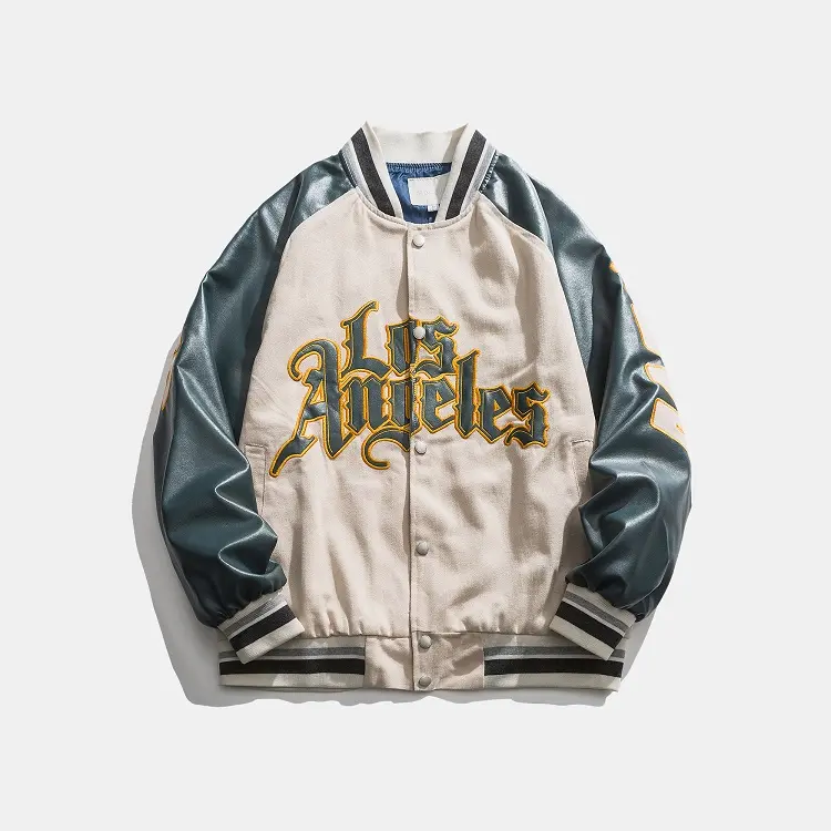 OEM Embroidery Patches Men Letterman Jacket High Quality College Letterman Jacket With Beautiful Design