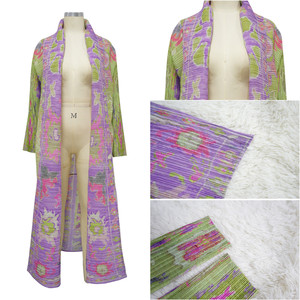 MK10634 Cardigan Design Miyaki giacca a vento da donna con stampa multicolore a maniche Kimono giacca lunga da donna - Product Image 6