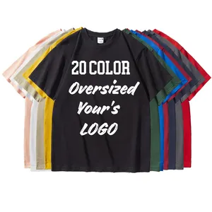 Freizeit-Herren-T-Shirts Fallschulter Übergrößen-Stil OEM-Muster Siebdruck individuelles T-Shirt Baumwolle