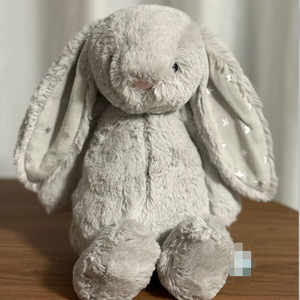 ตุ๊กตากระต่ายหูดาว<span class=keywords><strong>สี</strong></span>ขาว/เทา น่ารัก สนุกสนาน ของเล่นตุ๊กตาขนสั้นนุ่มสบาย ของขวัญสำหรับเด็ก ขนาด 31-50 ซม. บรรจุฟองน้ำ - Product Image 3