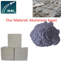 Poudre de Pigment Métallique Aluminium Argenté 98,4% de Teneur en Métal, Génération Rapide de Gaz Inorganique, Facile à Dispersion pour AAC Léger