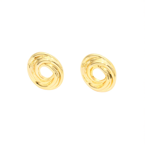 Boucles d'oreilles tendance en acier inoxydable 316L avec placage or PVD, durables et résistantes - Product Image 2
