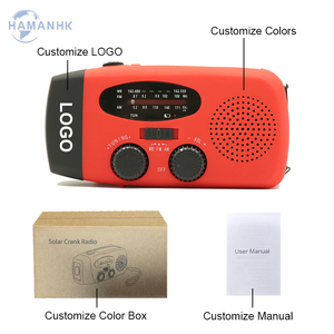 <span class=keywords><strong>Radio</strong></span> <span class=keywords><strong>Portatile</strong></span> <span class=keywords><strong>Vintage</strong></span> a Onde Corte DRM con Ricevitore Meteo NOAA, <span class=keywords><strong>Radio</strong></span> di Emergenza con Manovella Solare e Torcia LED in Materiale Plastico - Product Image 4