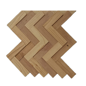 Cổ Điển Gỗ Màu Chevron Shape Wall Panel Tái Chế Gỗ Tính Năng Tường Ốp 3d Oak Wall Panels - Product Image 4