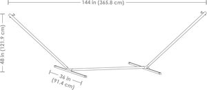 12 <span class=keywords><strong>ft</strong></span> thép võng đứng cho bên ngoài-350 pound công suất trong nhà/ngoài trời võng đứng chỉ cho sân cắm trại - Product Image 3