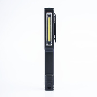 Lampe de travail COB à piles, type stylo, ultra-mince en ABS, rotative à 60°, pour éclairage d'urgence domestique et entretien automobile, avec base magnétique