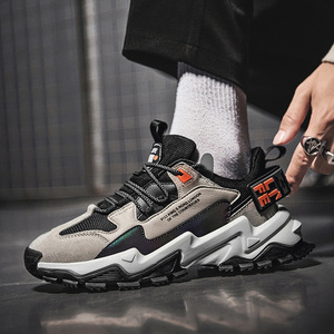 XRH toptan örgü erkek spor rahat ayakkabılar özel logo ışık moda nefes Sneakers erkekler için spor yürüyüş tarzı ayakkabı - Product Image 2