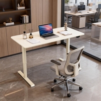 Bureau électrique à hauteur réglable avec design en bois moderne, durable pour le bureau et la chambre, bureau debout commercial
