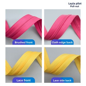 <span class=keywords><strong>VVE</strong></span> Fabricant Vente en gros N° 3 lacets invisibles en nylon colorés pour vêtements, coussins, jupes, pantalons, en plastique dissimulé - Product Image 4