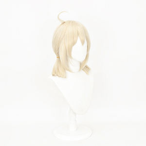 Pelucas de <span class=keywords><strong>Cosplay</strong></span> de <span class=keywords><strong>Klee</strong></span> de <span class=keywords><strong>Genshin</strong></span> <span class=keywords><strong>Impact</strong></span>, Color Oro Leche, Lindas, de Ainizi, Nueva Llegada, para Niñas - Product Image 4