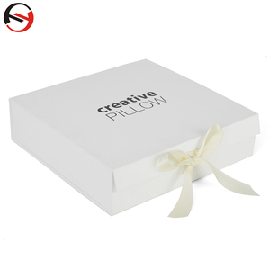 Luxury Custom Paper White Ribbon Gift Box With Lid For Tea Set Package Box - Product Image 6