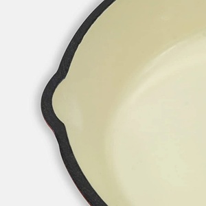 ชุดกระทะเคลือบ 3 ชิ้น คุณภาพระดับเชฟมืออาชีพ ขนาด 6/8/10 นิ้ว ทำจากเหล็กหล่อเคลือบ ไม่ติดกระทะ สำหรับย่างและทอด - Product Image 4