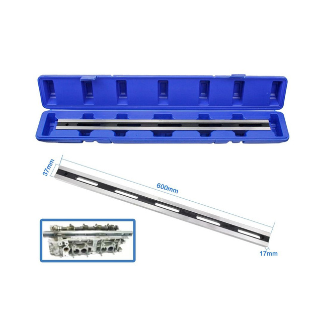 AUTOTOP 600mm Carbon Steel Straight Edge Cylinder Head Distortion Check for Accurate Automotive Repairs