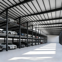Taller de Estructura de Acero Prefabricada, Garaje, Edificio Moderno Modular de Múltiples Niveles para Almacenamiento de Automóviles, Sistema de Instalación Rápida