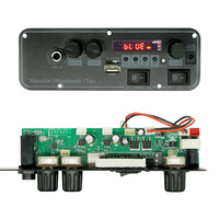 Carte d'ampli stéréo 2x15W classe D avec microphone, décodeur Bluetooth 5.0 MP3 supportant l'entrée AUX de la carte TF, pour haut-parleur passif
