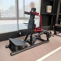 Machine à Squat en V Robuste à Charge de Plaques, Équipement de Musculation Ajustable pour Entraînement des Jambes