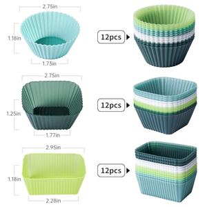 Wholesale Supplier Custom Shape Thick Heat Resistant <b>Silicone</b> <b>Cupcake</b> Baking <b>Mold</b> for Promotional Gifts Project - Product Image 3
