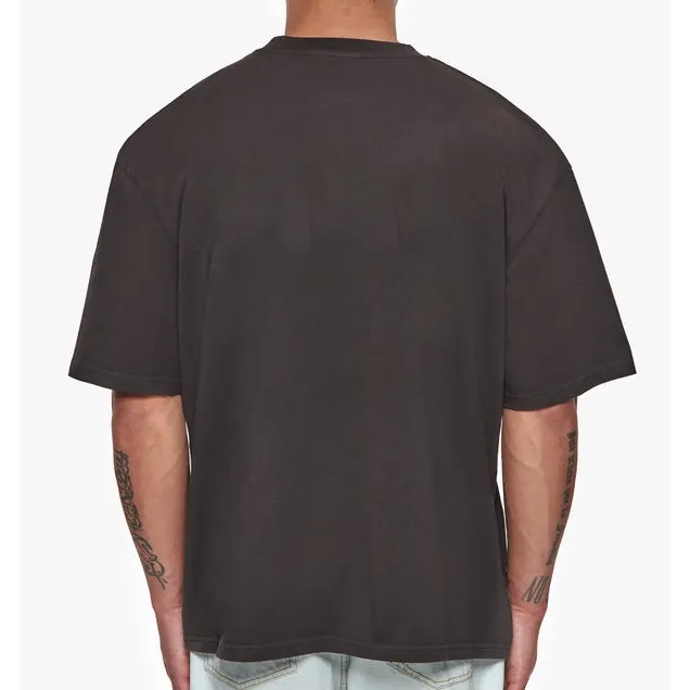 Kaus pria logo kustom 100% kaus kualitas tinggi polos leher rib katun kelas berat kaus streetwear untuk pria
