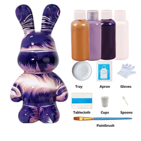 Nouveau Ours fluide Kawed de 23 cm, fait main, style cool, disponible en plusieurs couleurs, pour kit DIY Fluid Rabbit
