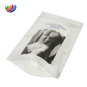 Translucent Briefs Panties Clothes Packaging Underpants Clothes Men Underwear Packaging Plastic Zipper Bags For Clothing