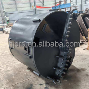 Seaux de nettoyage de forage à double fond tronqué personnalisés avec dents pour les projets de fondation de pieux plates-formes rotatives - Product Image 4