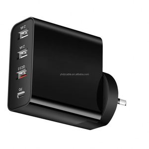 QC3.0 & PD ที่ชาร์จตั้งโต๊ะแบบหลายพอร์ต3 USB + สถานีชาร์จ USB-C แบบเร็วสำหรับแท็บเล็ตโทรศัพท์มือถือ - Product Image 5