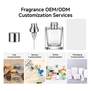 Vente en gros de flacons de <span class=keywords><strong>parfum</strong></span> en verre de luxe personnalisés, rechargeables avec boîte, vaporisateur <span class=keywords><strong>pour</strong></span> femmes et hommes, bouchon métallique, vaporisateur à brume, OEM - Product Image 1