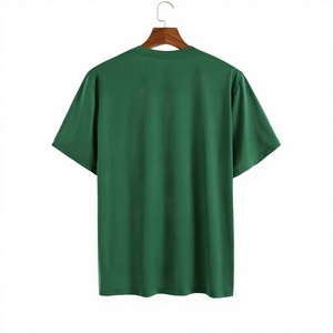 Loose Fit Green T-shirt <b>Tshirt</b> For Men's Accessories Half Sleeve Round Neck Customizable Cotton T-shirts In Stock Bulk Price - Product Image 1