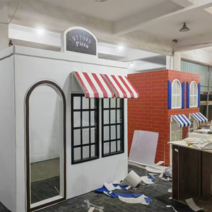 Tùy Chỉnh Mềm Trò Chơi Sim Thành Phố Sân Chơi Trong Nhà Thiết Bị Trẻ Em Sinh Nhật Bên Trạm Với Vai Trò Chơi Nhà Và Thị Trấn - Product Image 1