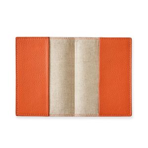 Funda de pasaporte de cuero genuino para hombre y <span class=keywords><strong>mujer</strong></span>, estuche para tarjetas de crédito, documentos de identificación de viaje, soporte de pasaporte personalizado - Product Image 5