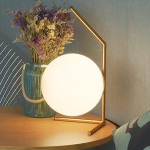 Listo para enviar diseño clásico bola de cristal decoración del hogar junto a la cama Lámpara de mesa - Product Image 4