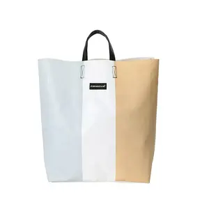 Custom Printed Laminated Tarpaulin tote bag recycled tire handbag Swiss eco-friendly handbags waterproof pvc tarpaulin bags