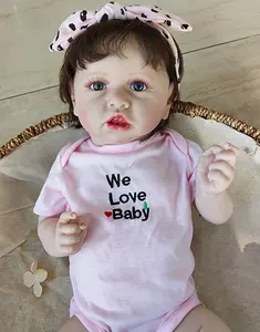Недорогие высококачественные реалистичные Мини-куклы Lifereborn 22 дюйма, полностью силиконовые куклы Новорожденные, подарок для девочек