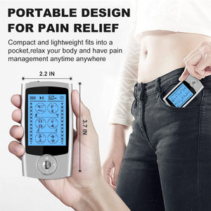TENS alat terapi akupunktur elektrik, pemijat penghilang nyeri Digital untuk stimulasi otot tubuh dan perawatan relaksasi - Product Image 6