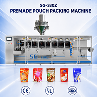 Machine d'emballage entièrement automatique pour sachets à fermeture éclair préformés SG-280Z/ Spécialisée pour les poudres en sachets refermables
