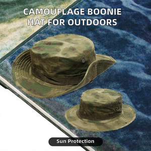 Sombrero Boonie a Rayas, Sombreros de Pescador para Caza, Senderismo, Pesca, Deportes, Protección Solar, Táctico, Unisex - Product Image 2