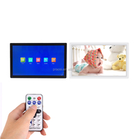 Pro Bingkai Foto Digital Wifi 32 Inci, Bingkai Foto Digital Android dengan Pengendali Jarak Jauh, Kalender Video Musik, Kartu SD, Dapat Dipasang Di Dinding