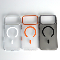 Coque de téléphone en acrylique transparente avec chargement magnétique sans fil, antichoc, pour iPhone 17, fabricant OEM ODM Chine